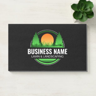 Post-it® Entreprise d'aménagement paysager d'arbres verts n