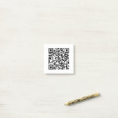 Post-it® Entreprise de code QR personnalisé (Sur un bureau)