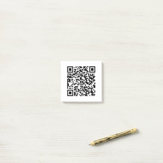 Post-it® Entreprise de code QR personnalisé (Sur un bureau)