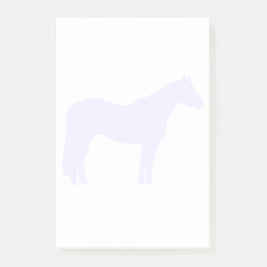 Post-it® Entreprise de formation de chevaux Bleu simple et (Devant)