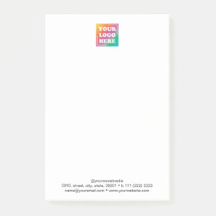Post-it® Entreprise de promotion de logo d'entreprise perso