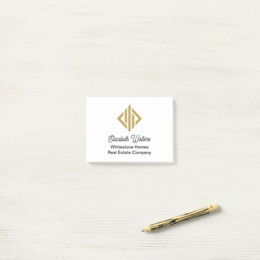 Post-it® Entreprise immobilière sur mesure (Sur un bureau)