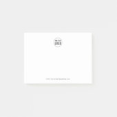 Post-it® Entreprise personnalisée Ajouter un logo minimalis (Devant)