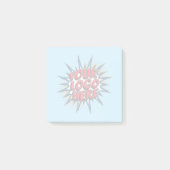 Post-it® Entreprise personnalisée - filigrane logo bleu (Devant)