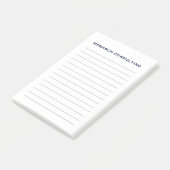 Post-it® Entreprise personnalisée simple liée à la marine (Incliné)