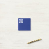 Post-it® Entrer l'URL Généré instantanément Code QR | bleu  (Sur un bureau)
