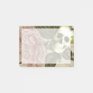Post-it® Ephémère de crâne rouge Peony
