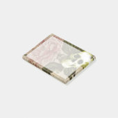 Post-it® Ephémère de crâne rouge Peony (Incliné)