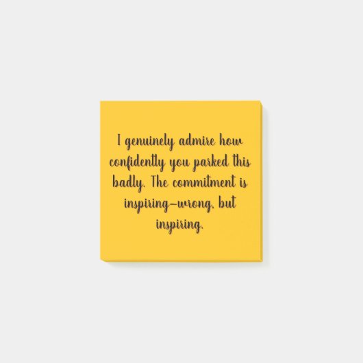 Post-it® Epic Parking Fail Sticky Notes (Devant)