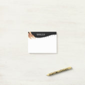 Post-it® Épine de chiropractie de chiroprakteur et mains (Sur un bureau)