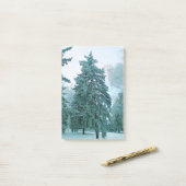 Post-it® Épinette avec glace (Sur un bureau)