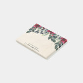 Post-it® Épinette verte Rouge Poinsettie Noël (Incliné)