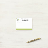 Post-it® Épingle Push Cute Du Bureau De Nom Personnalisé (Sur un bureau)