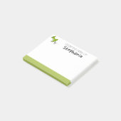 Post-it® Épingle Push Cute Du Bureau De Nom Personnalisé (Incliné)