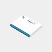 Post-it® Épingle Push Cute Du Bureau De Nom Personnalisé (Incliné)