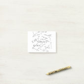 Post-it® Équations et formules de physique (Sur un bureau)