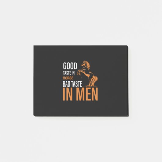 Post-it® Equestrian Gift | Good Taste In Horse (Devant)