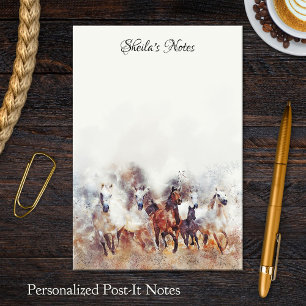 Post-it® Equine Watercolor Horse Lovers Post It Notes
