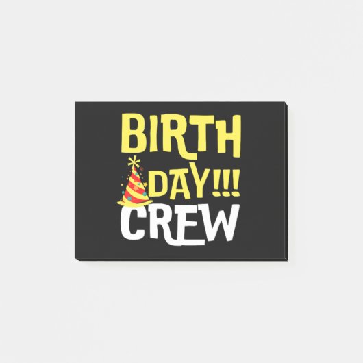 Post-it® Équipage du jour de l'anniversaire (Devant)