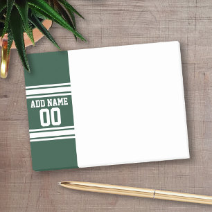 Post-it® Équipe Jersey avec nom et numéro personnalisés