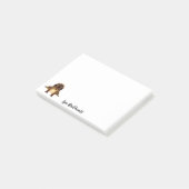 Post-it® Équirrel mignon nom drôle monogramme (Incliné)