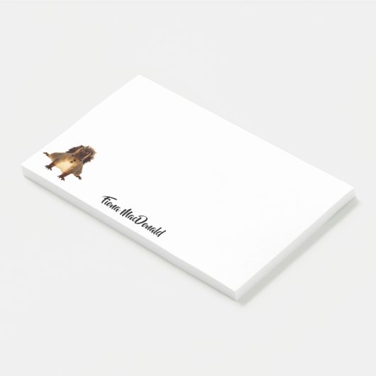 Post-it® Équirrel mignon nom drôle monogramme (Incliné)