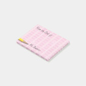 Post-it® Erasseurs d'école rose Ajouter un nom 4x3 (Incliné)