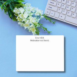 Post-it® Erreur 404 : Motivation non trouvée,Drôle,Personna