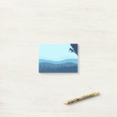 Post-it® Escalade rock Silhouette (Sur un bureau)