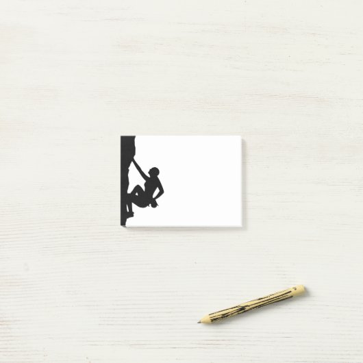 Post-it® Escalade rock Silhouette (Sur un bureau)