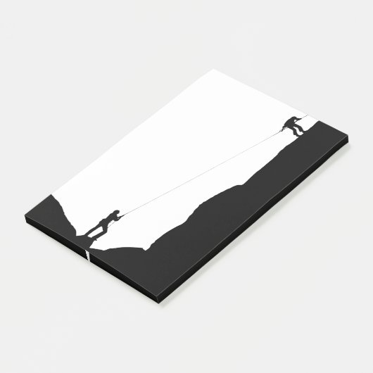 Post-it® Escalade simple Black Rock Silhouette (Incliné)