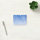 Post-it® Escalier au manuscrit de flocons de neige (Bureau)