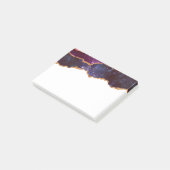 Post-it® Espace bleu et violet et étoiles avec ruban or (Incliné)