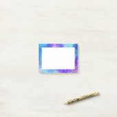 Post-it® Espace de galaxie violet et bleu Abstrait (Sur un bureau)