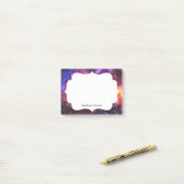 Post-it® Espace extra-atmosphérique cosmique personnalisé (Sur un bureau)