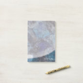 Post-it® Espace Galaxy Aquarelle Lune Étoiles Personnalisée (Sur un bureau)