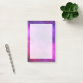 Post-it® Espace rose & violet & Étoiles Faux Galaxy (Bureau)