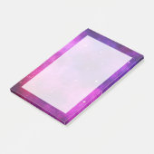 Post-it® Espace rose & violet & Étoiles Faux Galaxy (Incliné)