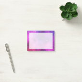 Post-it® Espace rose & violet & Étoiles Faux Galaxy (Bureau)