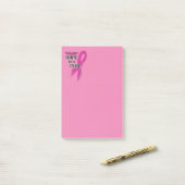 Post-it® Espoir d'un Ruban Cure/Torn...Cancer du sein (Sur un bureau)