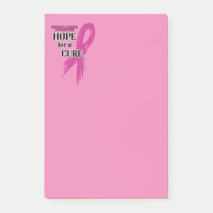 Post-it® Espoir d'un Ruban Cure/Torn...Cancer du sein
