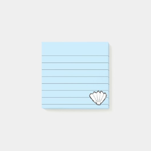 Post-it® Esquisse de coquillage 3x3 (Devant)