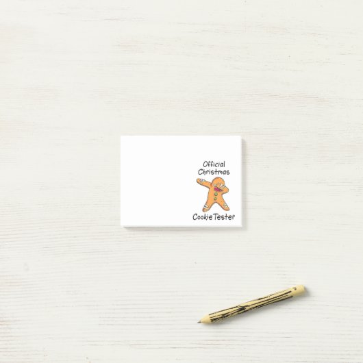 Post-it® Essai officiel de cookie de Noël (Sur un bureau)
