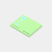 Post-it® Est-ce qu'il est temps ? Avec ton nom (Incliné)