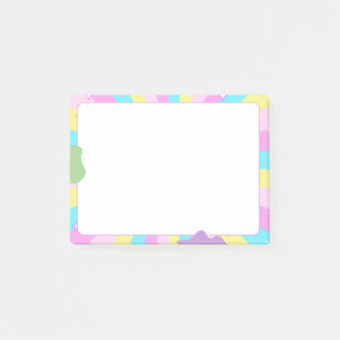 Post-it® esthétique Kawaii Pastel Rétro Sunburst
