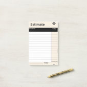 Post-it® Estimer les notes de publication personnalisées (Sur un bureau)