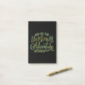 Post-it® Et So The Adventure Begins, funny adventurer (Sur un bureau)