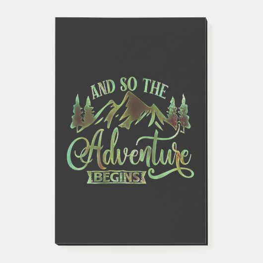 Post-it® Et So The Adventure Begins, funny adventurer (Devant)