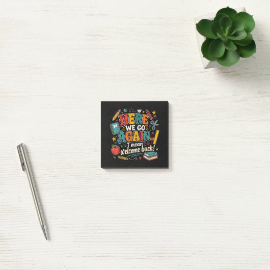 Post-it® Et voilà, retour à l'école (Bureau)