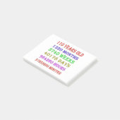 Post-it® Étapes du 110e anniversaire (Incliné)